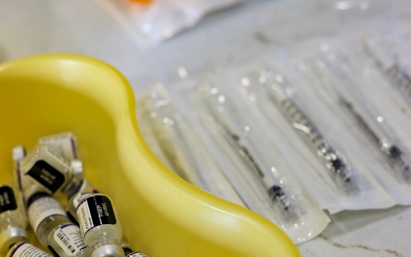 Abraham Lincoln COVID-19 booster shot event