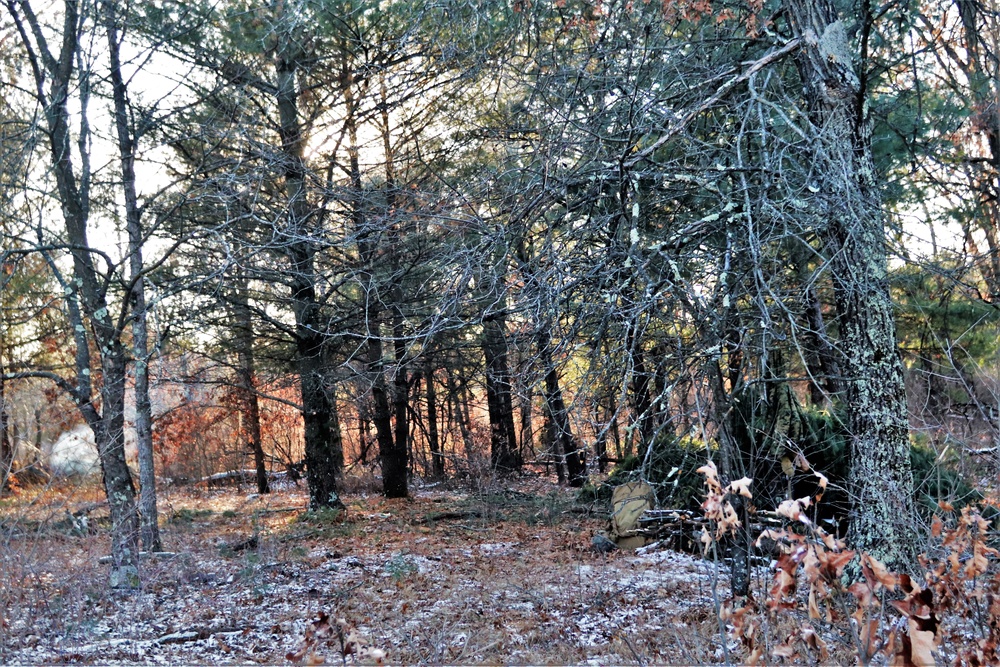 Improvised shelter building among important skills taught to Cold-Weather Operations Course Class 22-01 students