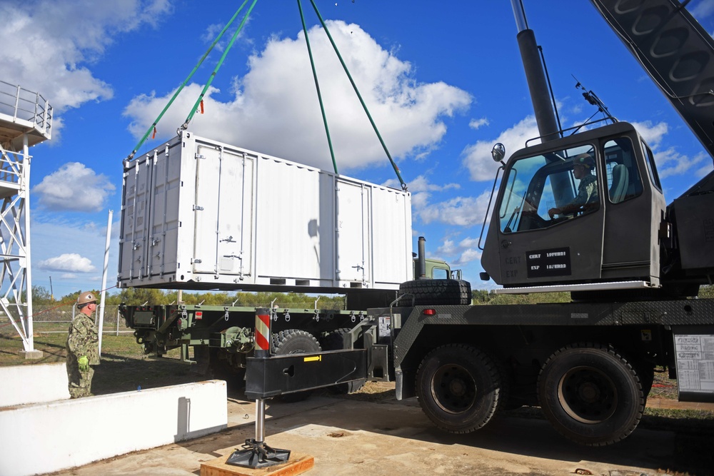 NMCB 1 Transports Expeditionary Satellite Module