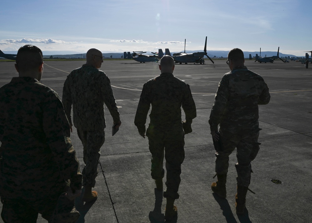 Maj. Gen. Tyler visits NAS Sigonella