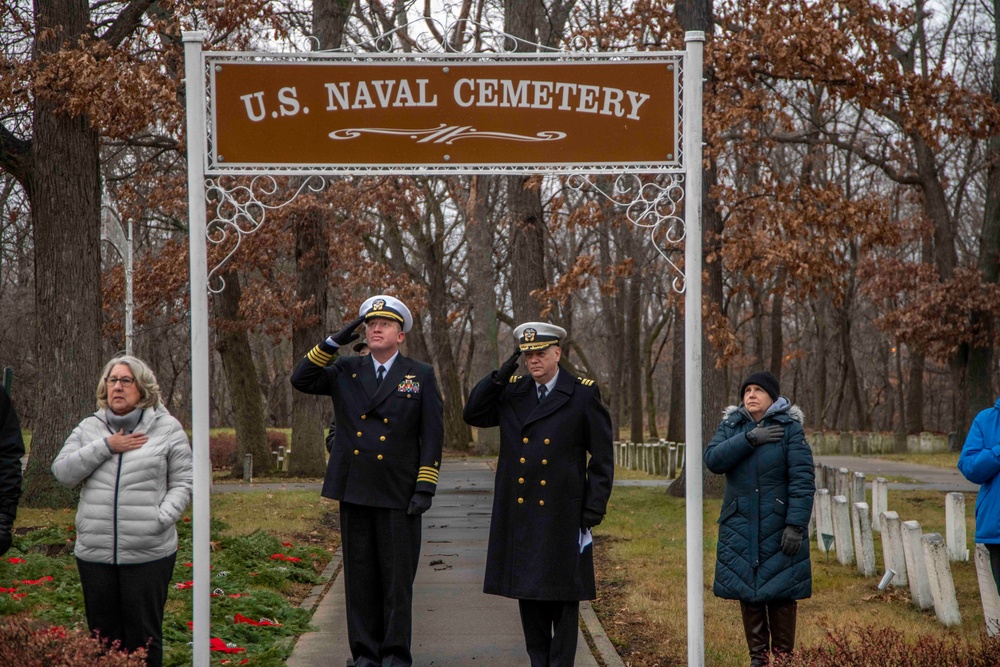 Wreaths Across America at Naval Station Great Lakes