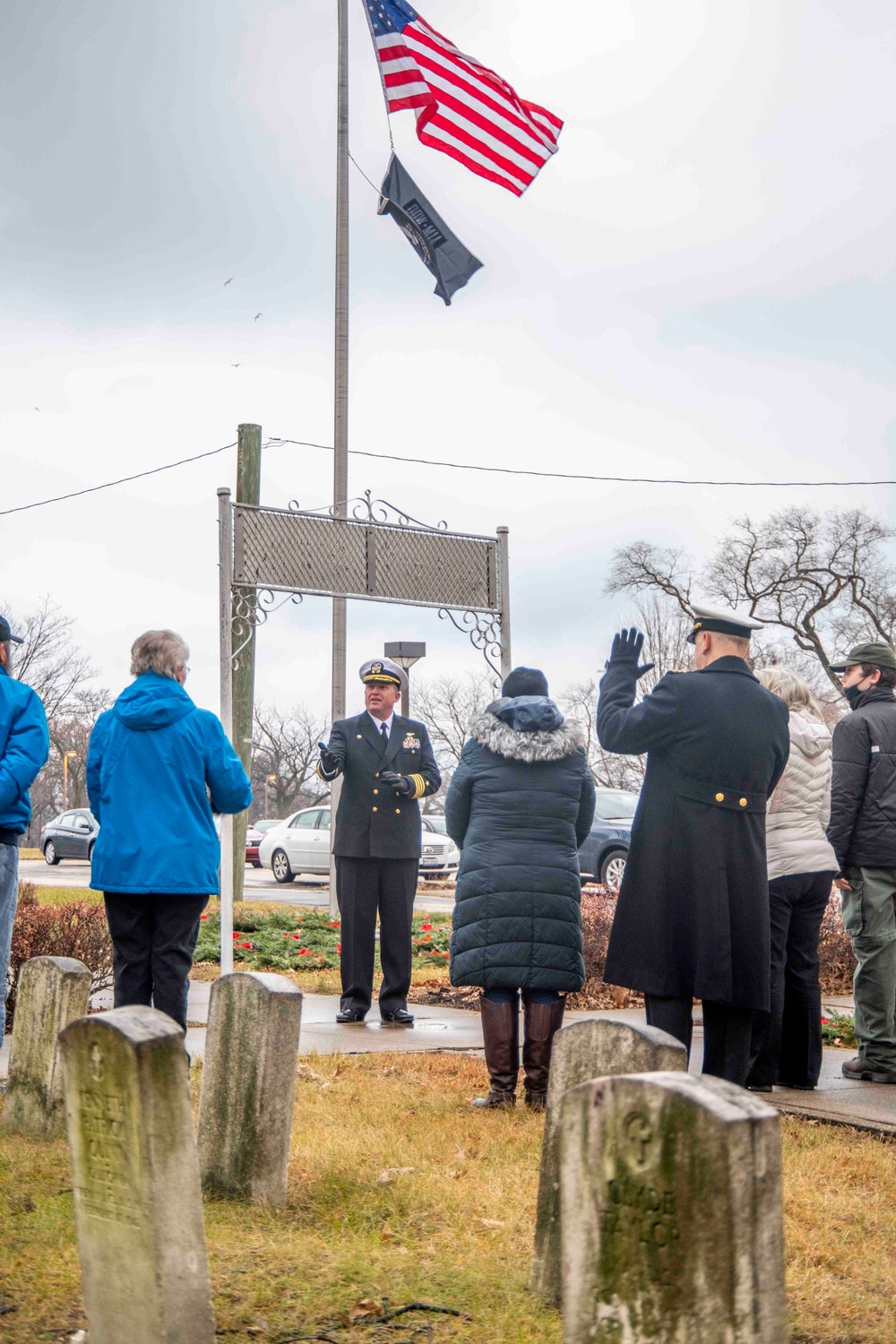 Wreaths Across America at Naval Station Great Lakes