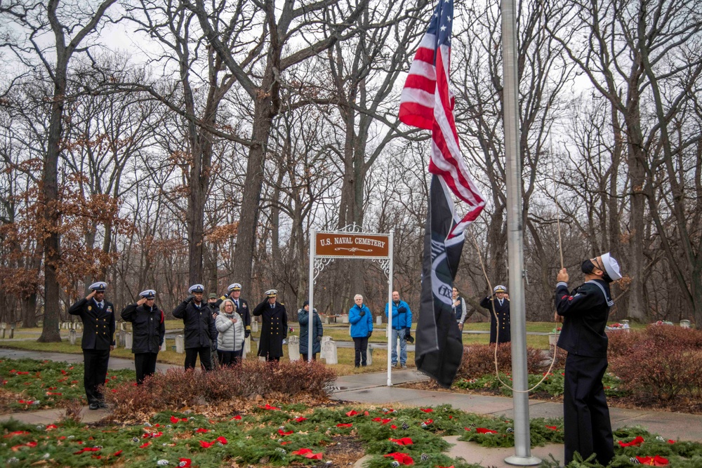 Wreaths Across America at Naval Station Great Lakes