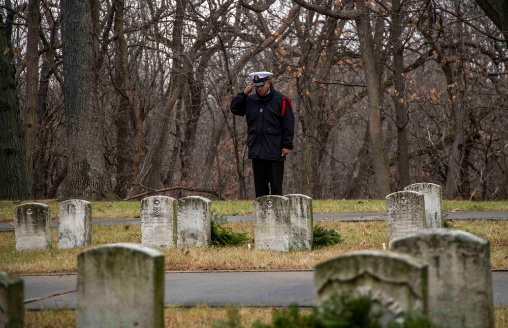 Wreaths Across America at Naval Station Great Lakes