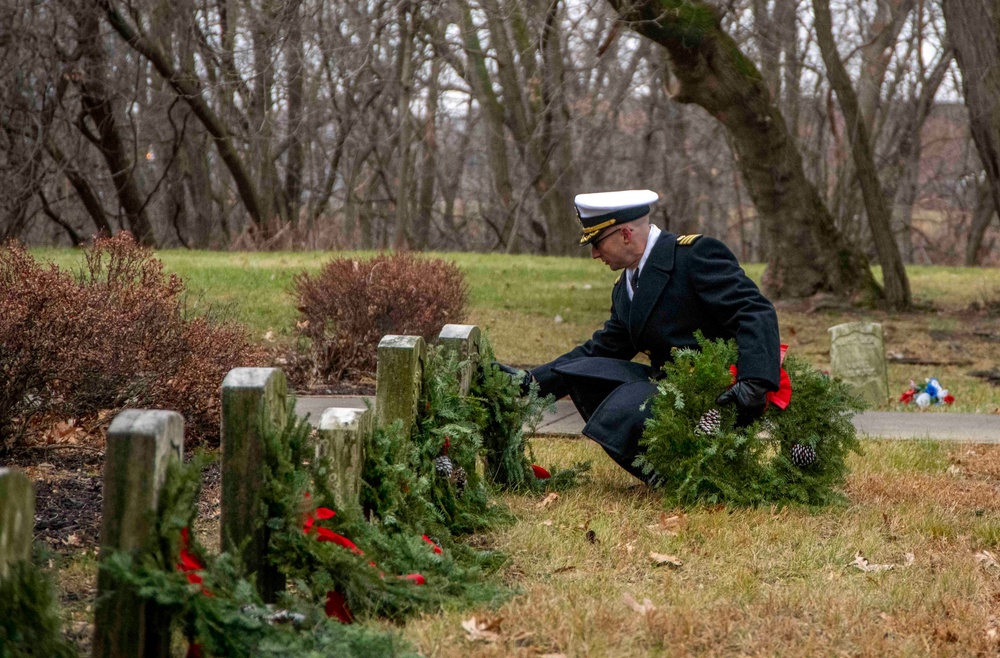 Wreaths Across America at Naval Station Great Lakes
