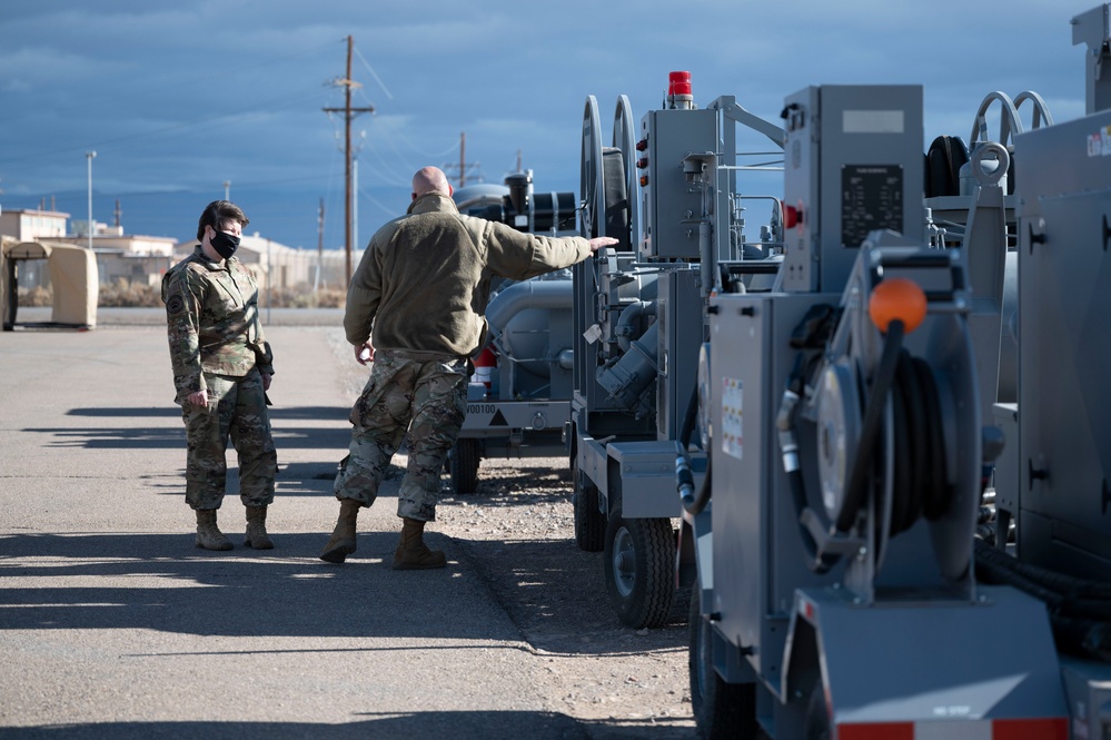 635th Supply Chain Operations Wing Vice Commander visits Holloman