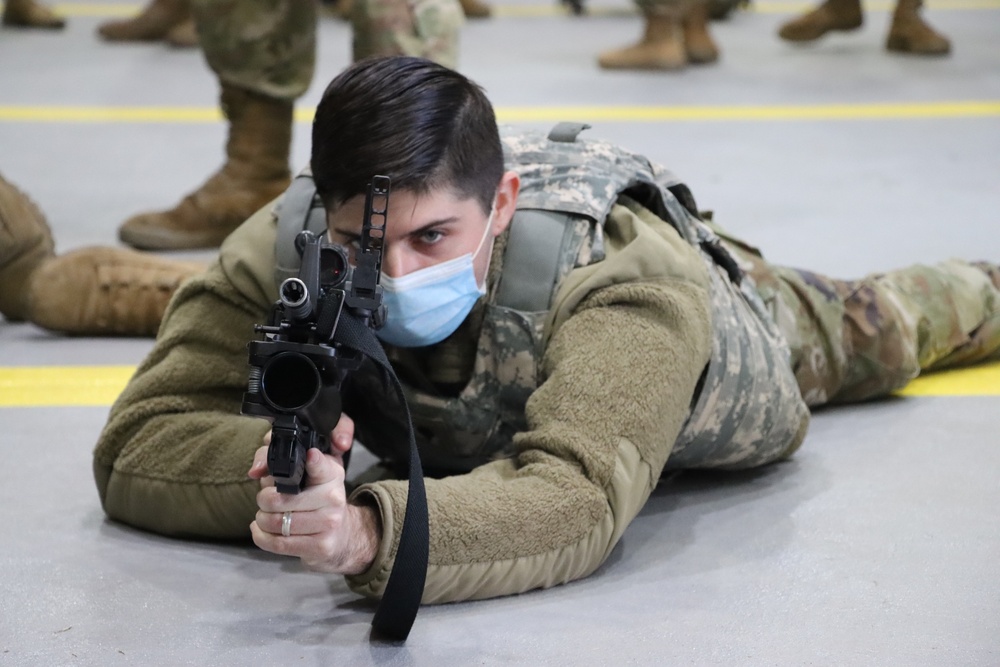 Soldiers conduct weapons training with M320 Grenade Launcher