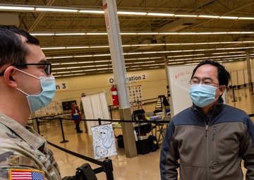 Congressman Andy Kim tours Burlington County Vaccine Mega-Site