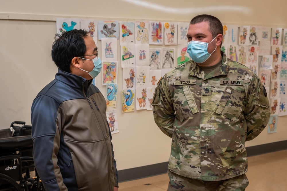 Congressman Andy Kim tours Burlington County Vaccine Mega-Site