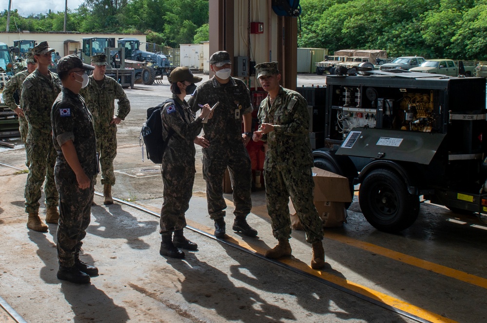 NMCB 1 provides tour of Camp Covington to Republic of Korea Underwater Construction Team