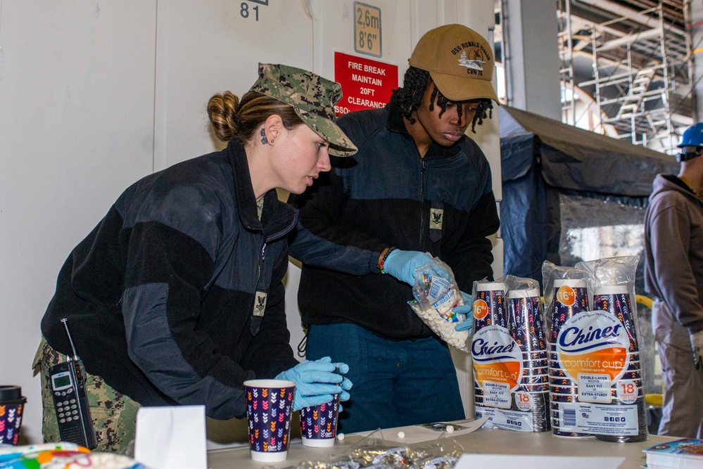 USS Ronald Reagan (CVN 76) Hot Chocolate Stand