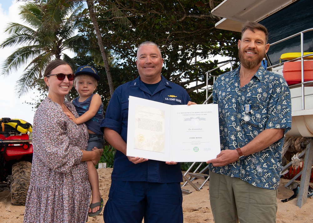 Two-time world bodyboarding champion receives Silver Lifesaving Medal