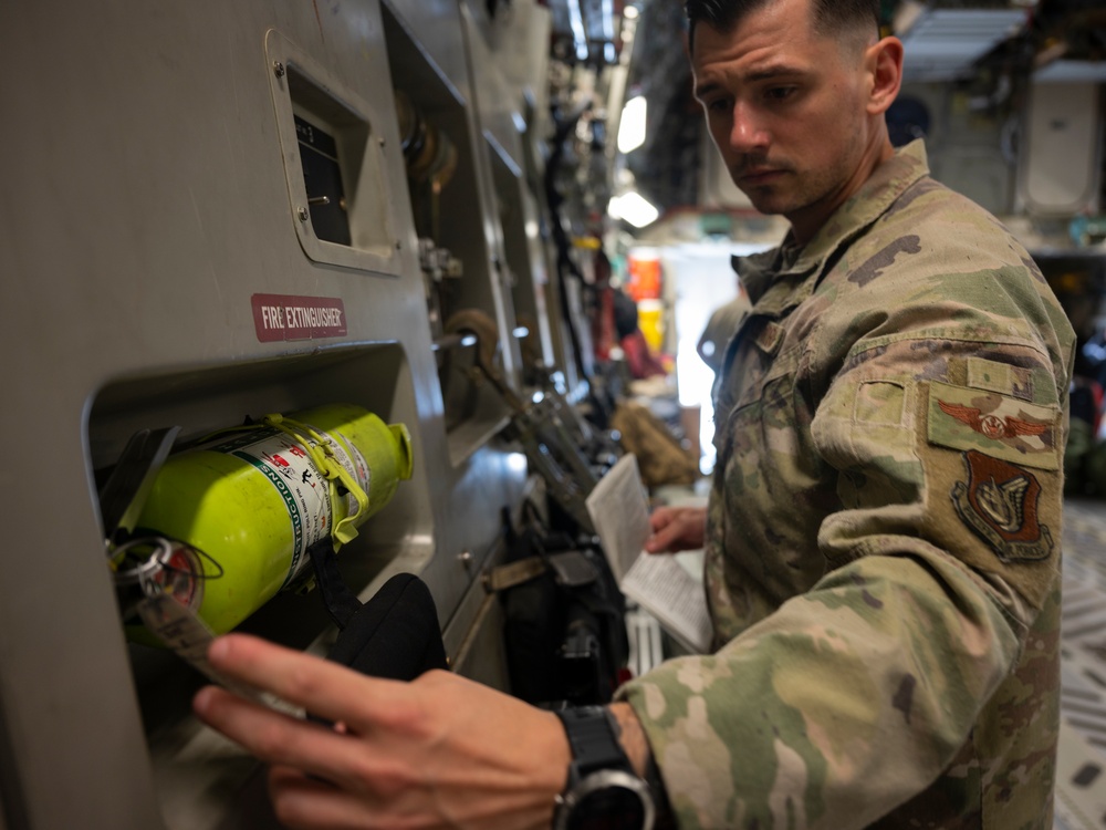 816th EAS airlifts cargo, personnel