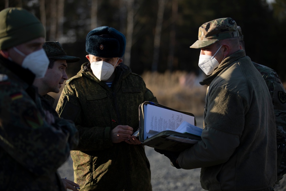 U.S. hosts Russia for a Vienna Document 2011 specified area inspection.