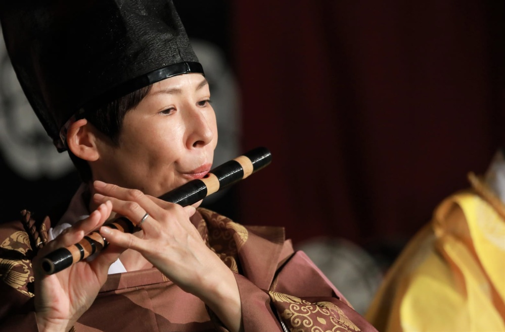 'Gagaku' performance for Camp Zama community members