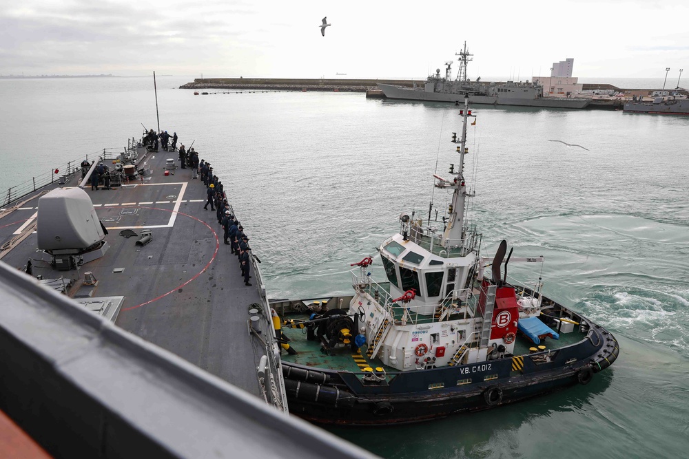 USS Ross departs Rota for 12th Patrol