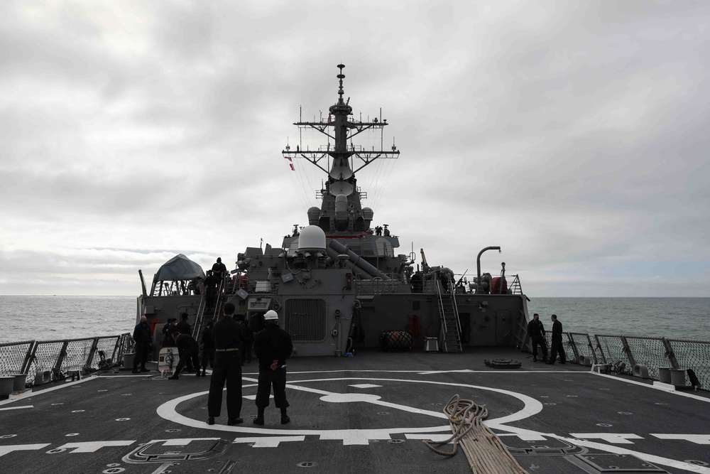 USS Ross departs Rota for 12th Patrol