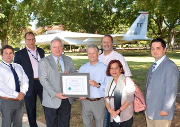 Chesterfield County toasts DLA Installation Management Richmond’s wastewater treatment efforts at DSCR with Platinum Award