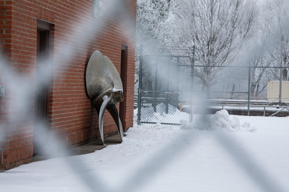 Propeller Makes a Beautiful Embellishment During Winter Storm