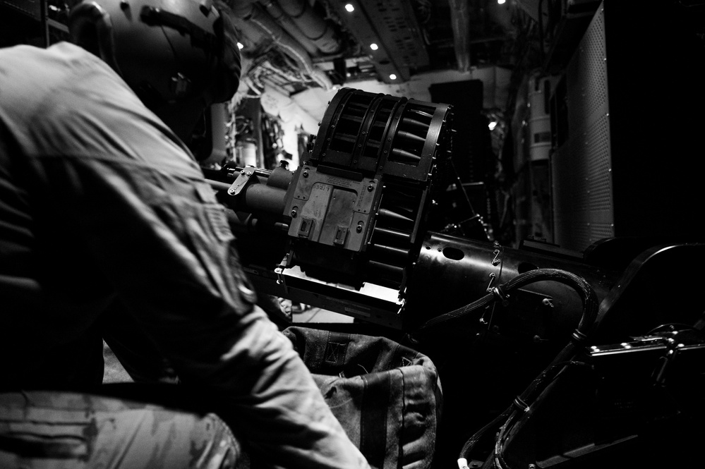AC-130J Gunships train with multi-national JTAC's