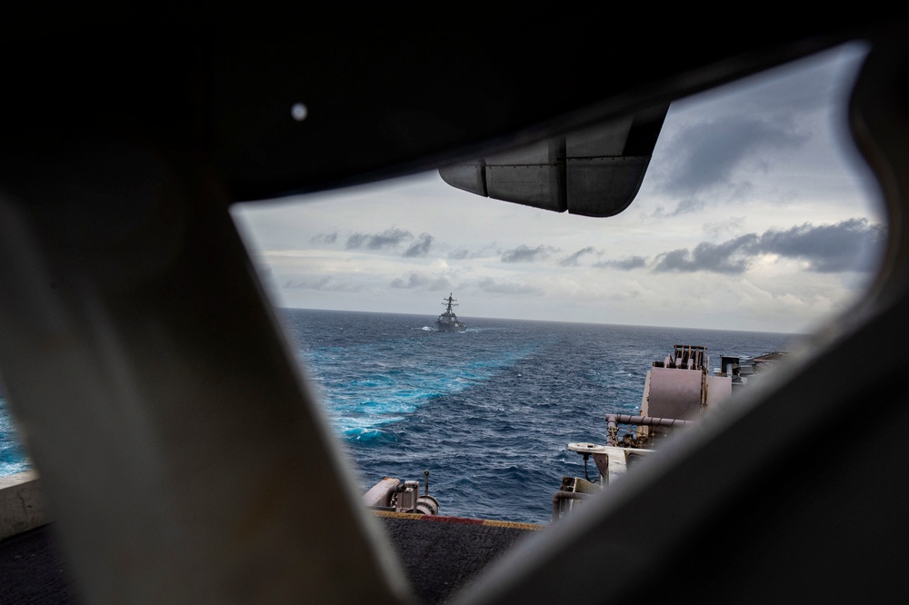 The Harry S. Truman Carrier Strike Group is on a scheduled deployment in the U.S. 6th Fleet area of operations in support of naval operations to maintain maritime stability and security.