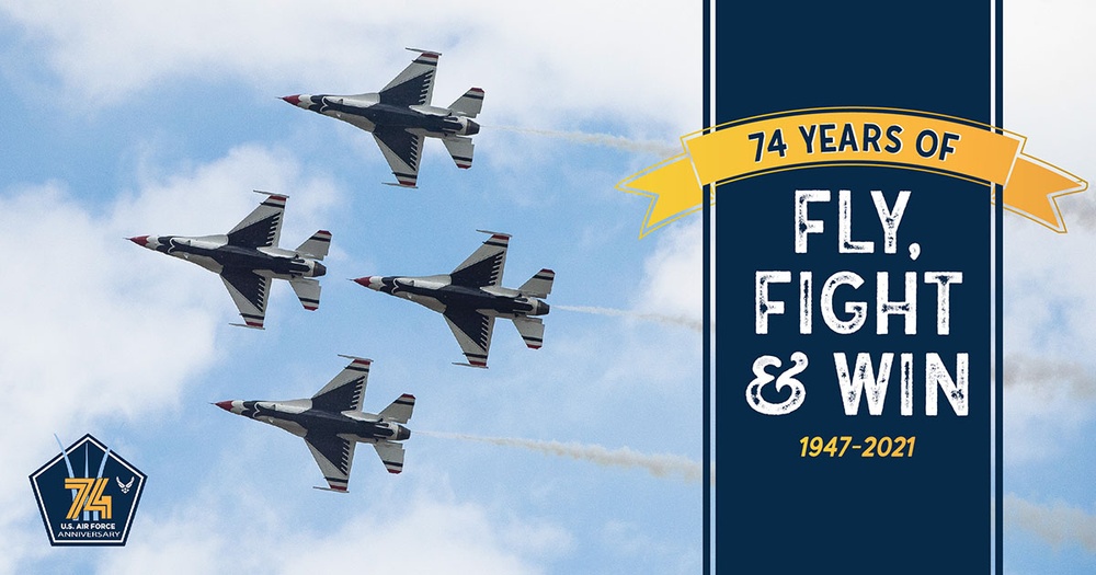 Air Force 74th Birthday Facebook Graphic