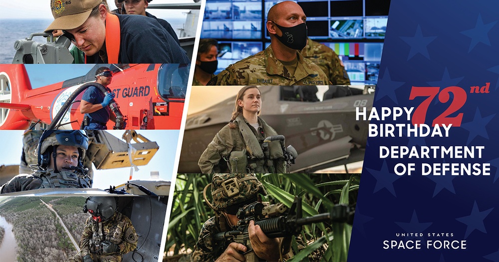 DoD Birthday Facebook Graphic for Space Force