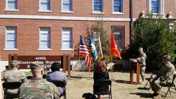 419th CSB returns home, uncases colors