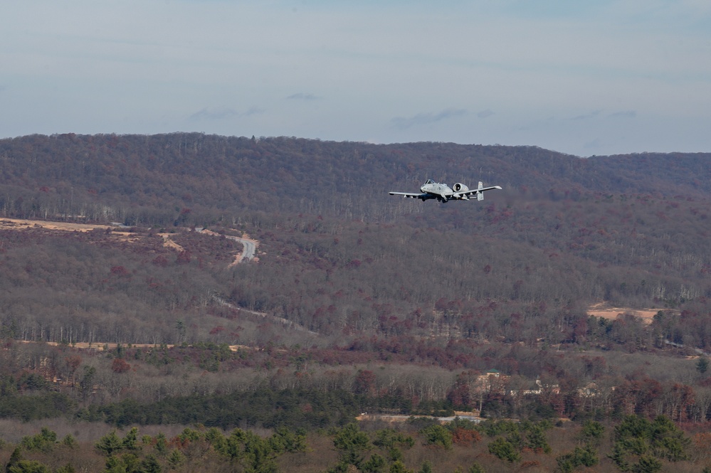 Estonian Air Force Commander Observes MDNG A-10