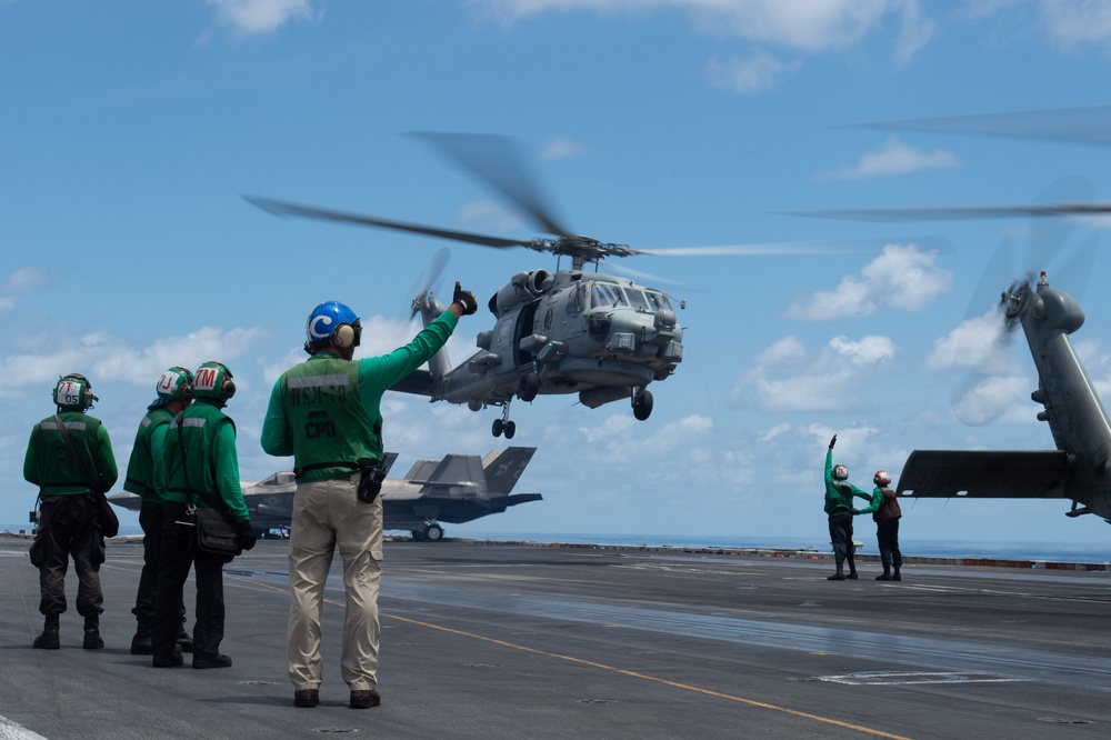 USS Carl Vinson (CVN 70) Conducts Flight Operations in Indian Ocean
