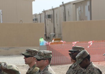 Groundbreaking ceremony held for new rotational combat aviation brigade HQ at Camp Buehring, Kuwait