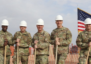 Groundbreaking ceremony held for new rotational combat aviation brigade HQ at Camp Buehring, Kuwait