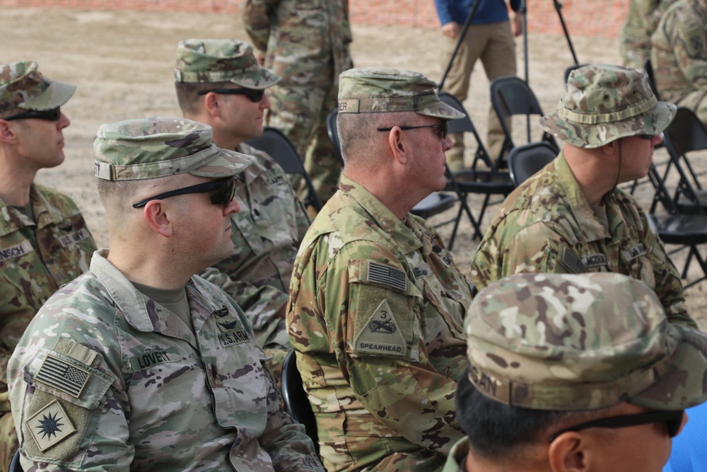 Groundbreaking ceremony held for new rotational combat aviation brigade HQ at Camp Buehring, Kuwait