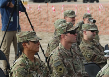 Groundbreaking ceremony held for new rotational combat aviation brigade HQ at Camp Buehring, Kuwait