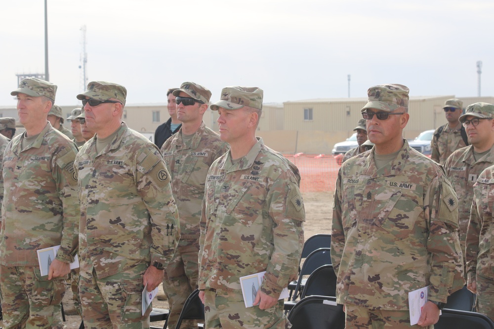 Groundbreaking ceremony held for new rotational combat aviation brigade HQ at Camp Buehring, Kuwait