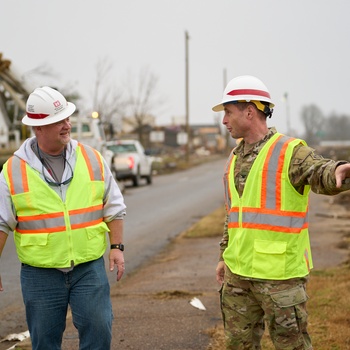 Louisville District conducts debris removal in Mayfield, Kentucky