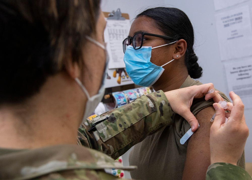 Sheppard personnel receive first round of Pfizer COVID-19 vaccine