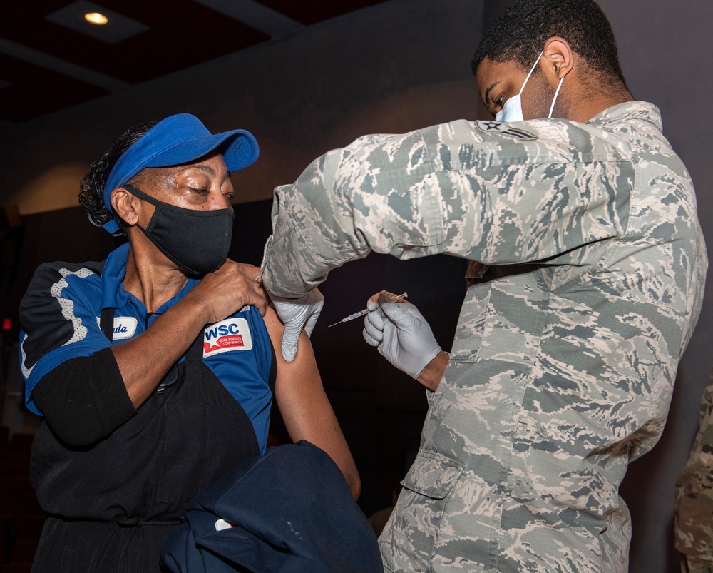 Sheppard personnel receive first round of Pfizer COVID-19 vaccine