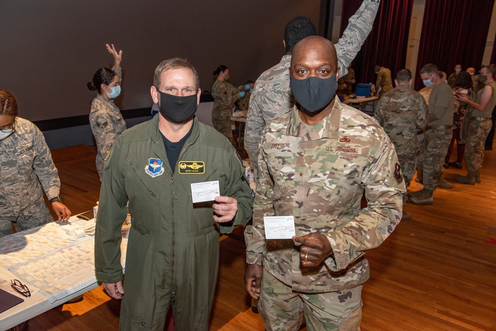 Sheppard personnel receive first round of Pfizer COVID-19 vaccine