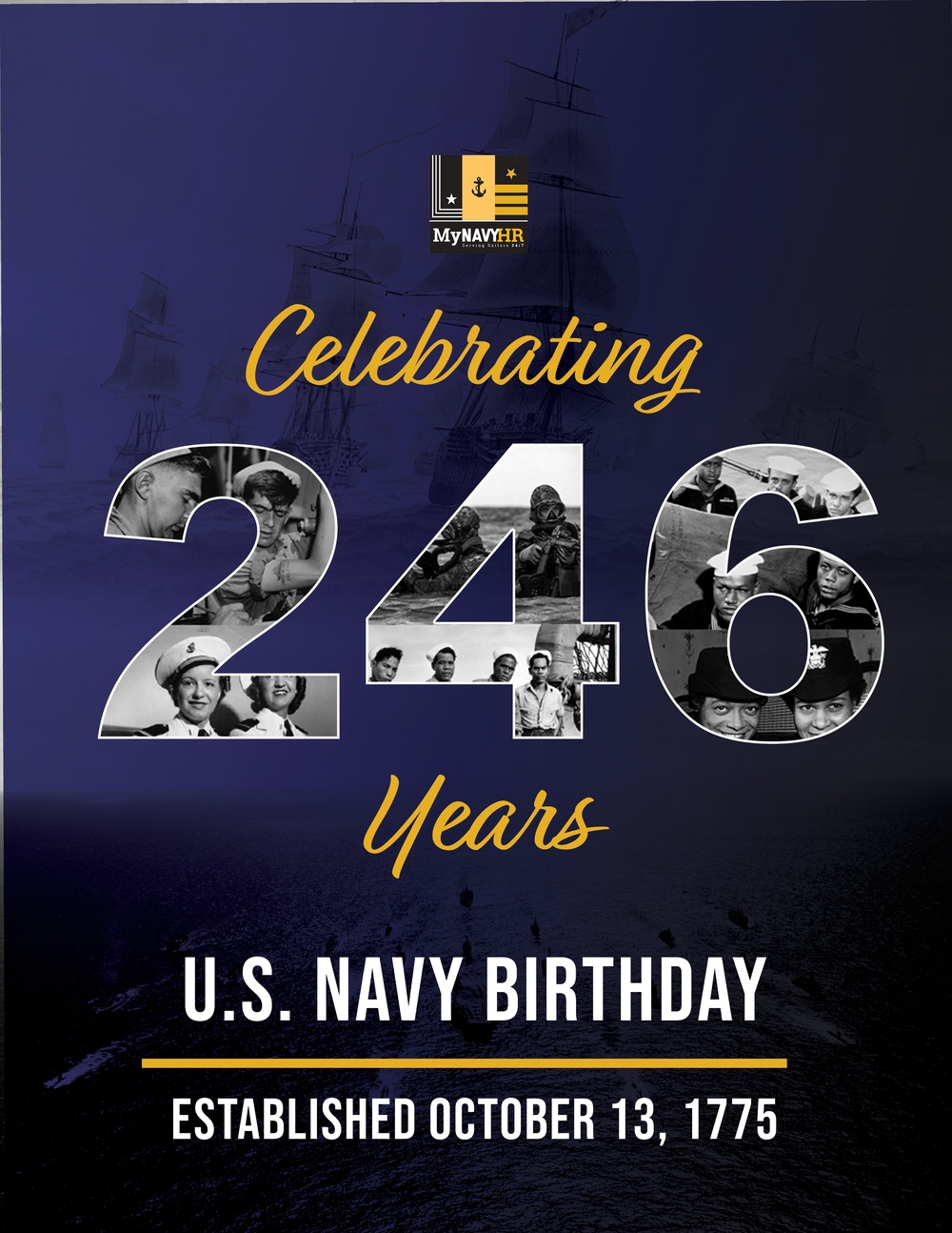 MyNavy HR Navy Birthday Graphic