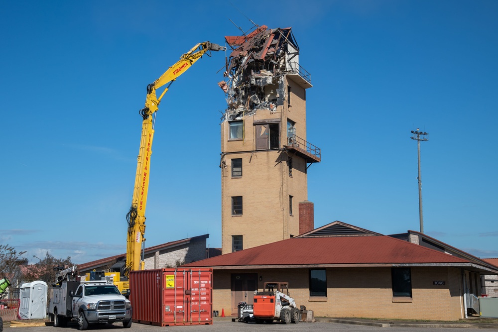 Air Traffic Control Tower Demolition