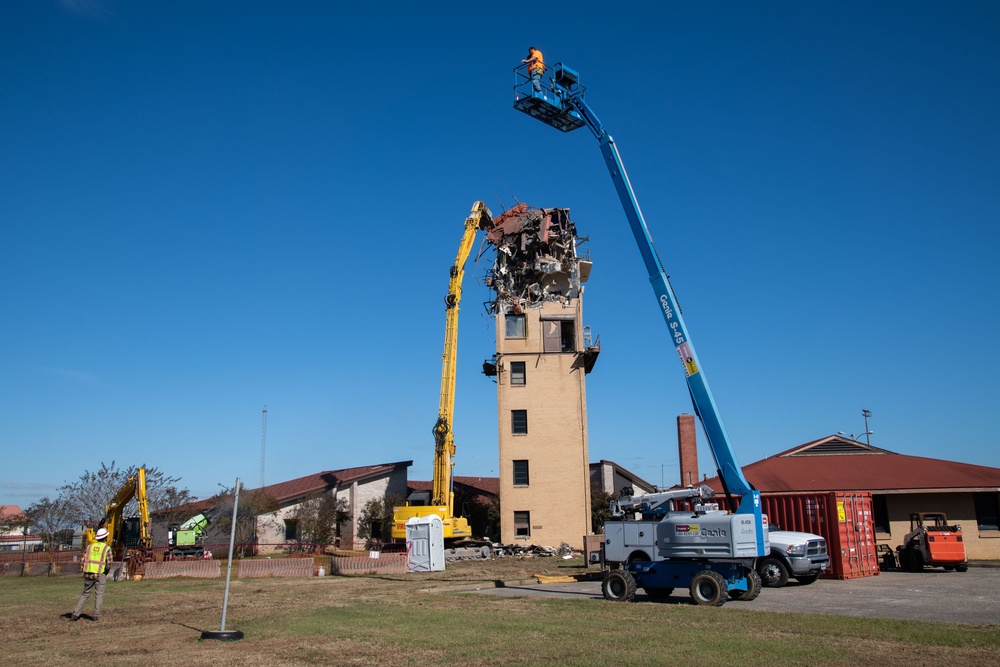 Air Traffic Control Tower Demolition