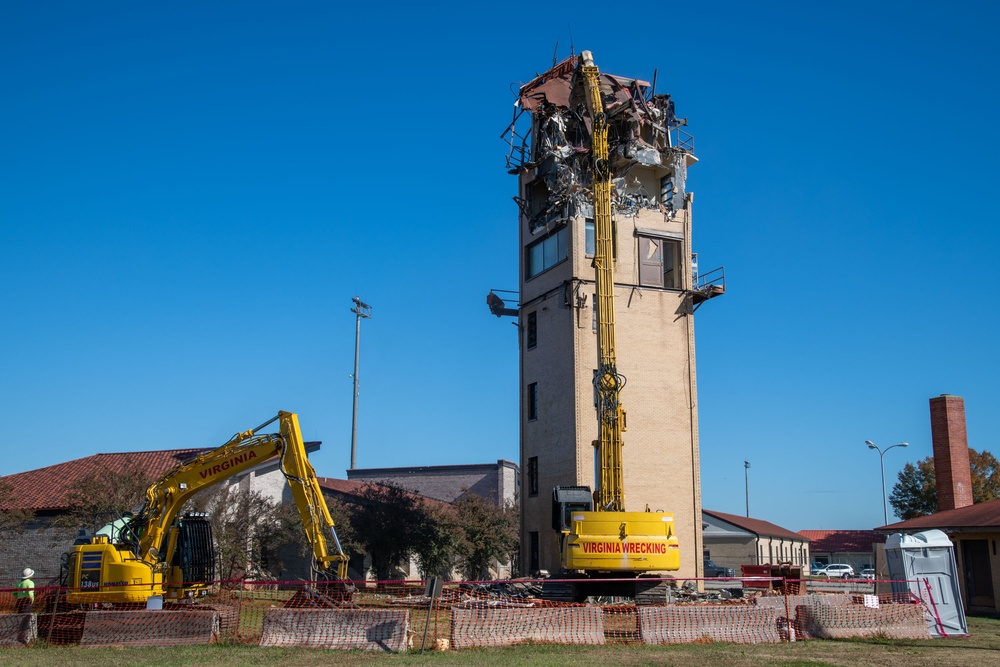 Air Traffic Control Tower Demolition