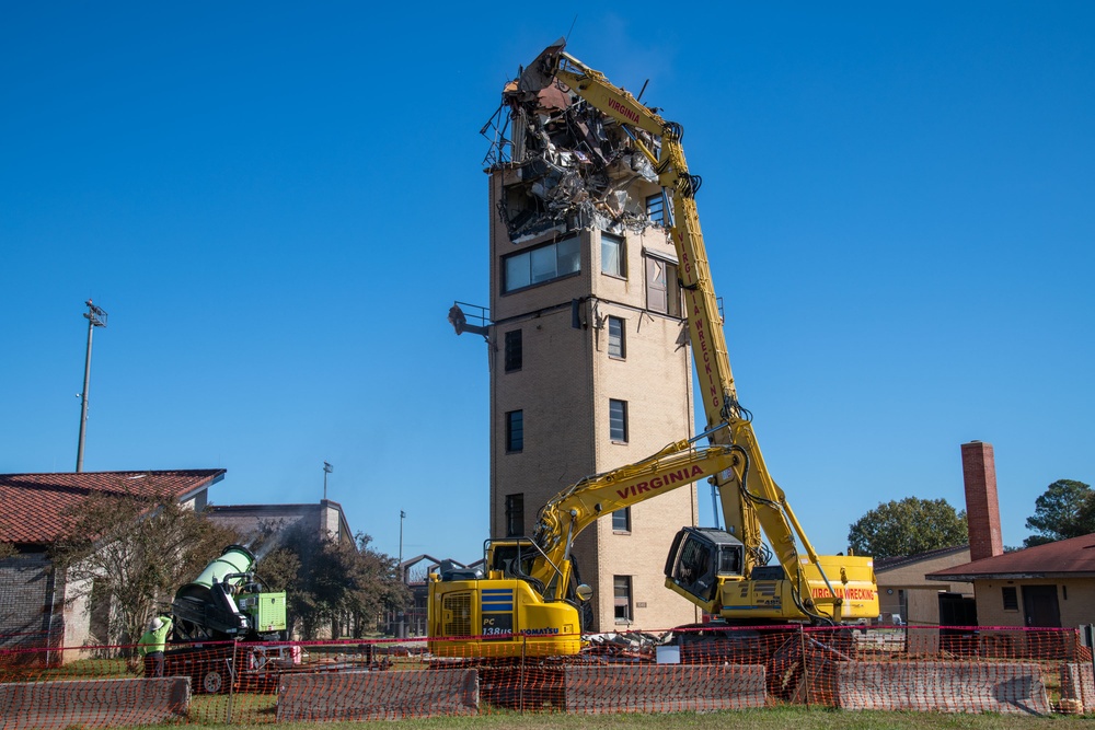 Air Traffic Control Tower Demolition