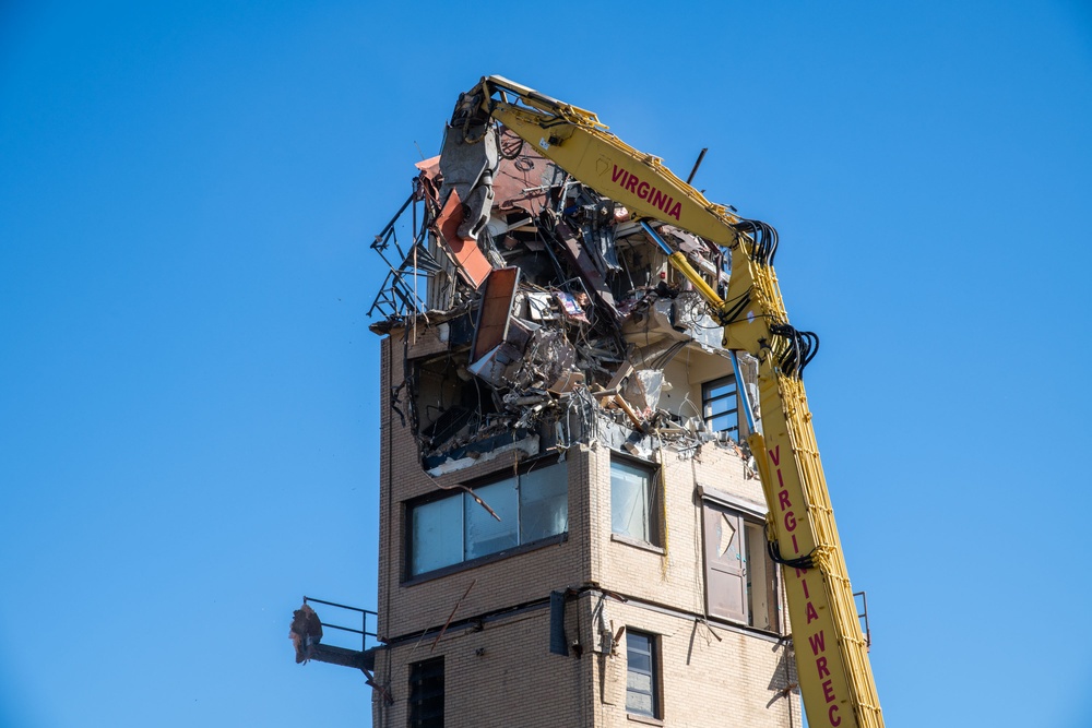 Air Traffic Control Tower Demolition