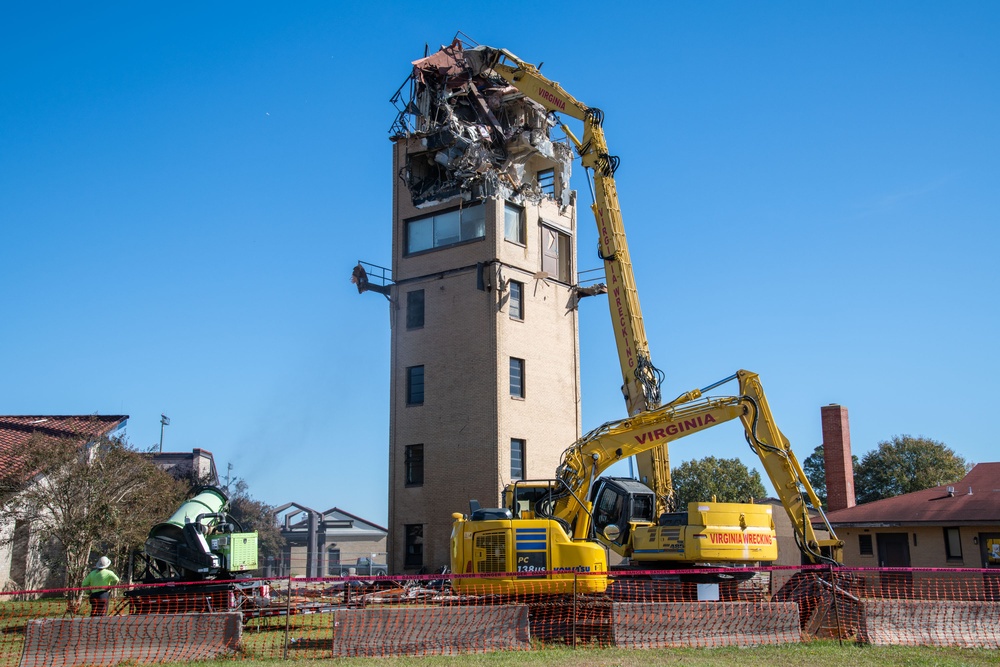 Air Traffic Control Tower Demolition