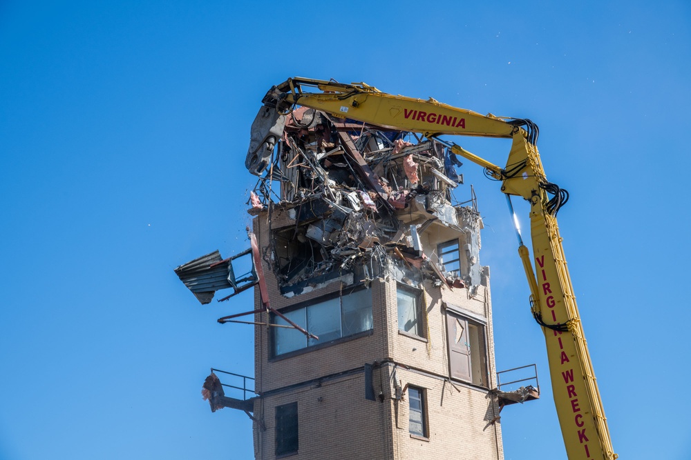 Air Traffic Control Tower Demolition