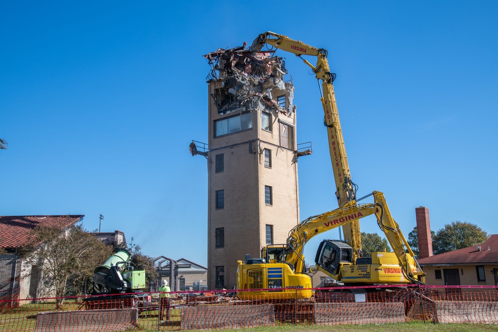 Air Traffic Control Tower Demolition