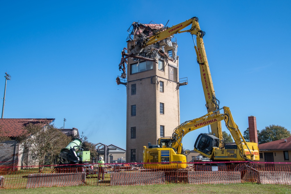 Air Traffic Control Tower Demolition