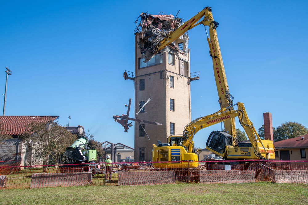 Air Traffic Control Tower Demolition